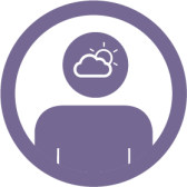 Mental health icon purple