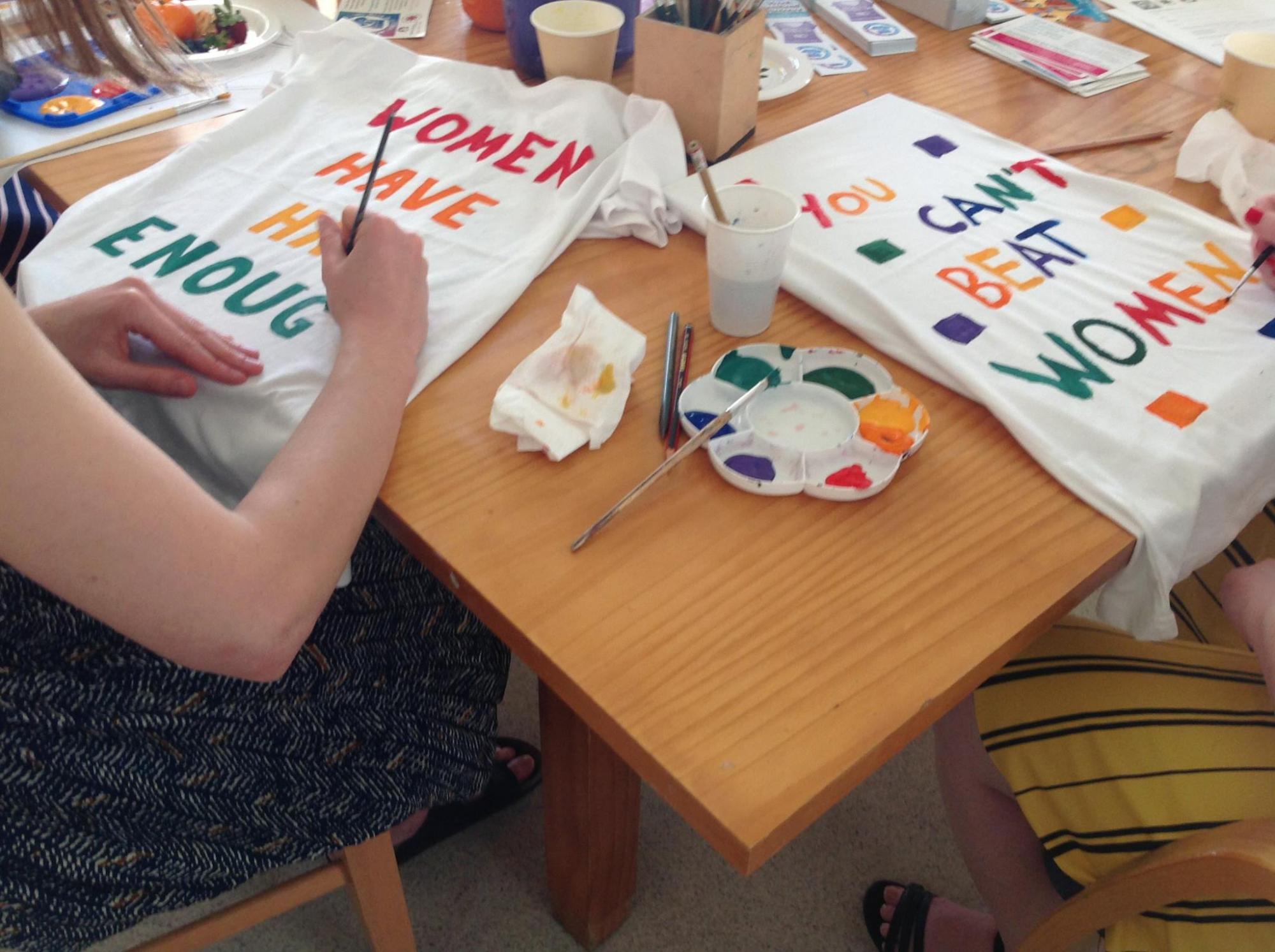 Clothesline project